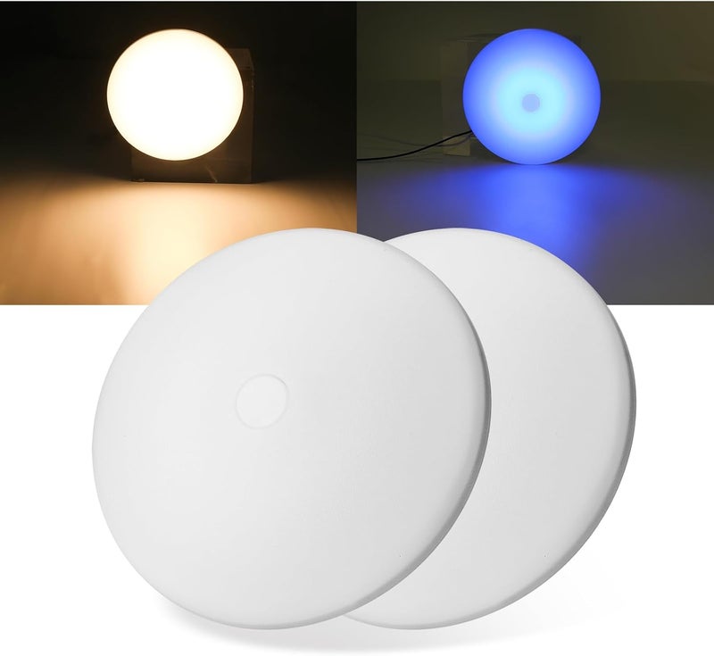 ULITECO RV Ceiling Light 12V, 4.5Inch RV Light Interior, Dimmable Puck Dome Lights for Motorhome Boat Trailer (Warm White 2Pack) - Image 1